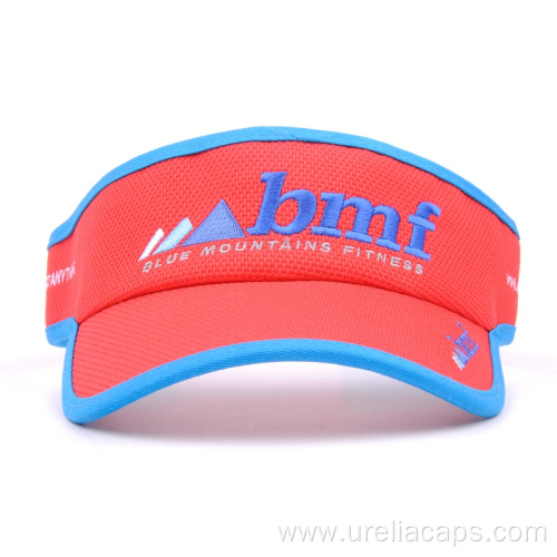 Embroidered sun visor hat